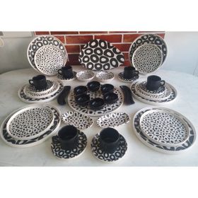 Keramika Black&White 38 Parça Kahvaltı Takım