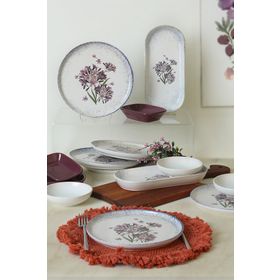 Keramika Blue Lily 14 Parça 6 Kişilik Kahvaltı Takımı