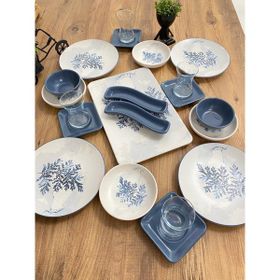 Keramika Blue Magic 21 Parça 4 Kişilik Kahvaltı Takımı