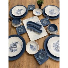 Keramika Blue Magic 25 Parça 4 Kişilik Kahvaltı Takımı