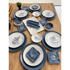 Keramika Blue Magic 33 Parça 6 Kişilik Kahvaltı Takımı