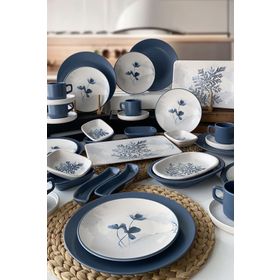 Keramika Blue Magic 36 Parça 6 Kişilik Kahvaltı Takımı