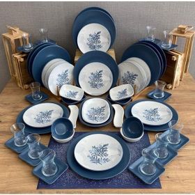 Keramika Blue Magic 60 Parça 12 Kişilik Kahvaltı Takımı