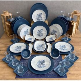 Keramika Blue Magic 60 Parça 12 Kişilik Kahvaltı Takımı