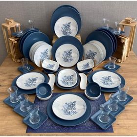 Keramika Blue Magic 60 Parça 12 Kişilik Kahvaltı Takımı