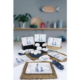 Keramika Blue Siera Magic 6 Kişilik Kahvaltı Takımı