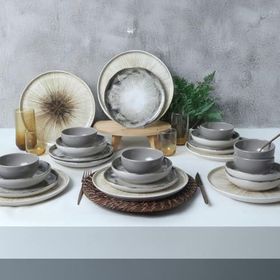 Keramika Brown Wave 24 Parça 6 Kişilik Yemek Takımı