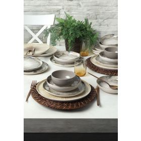 Keramika Brown Wave 24 Parça 6 Kişilik Yemek Takımı