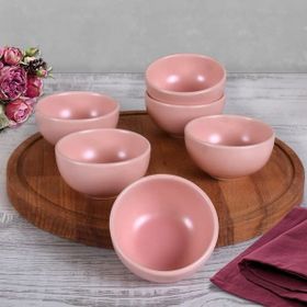Keramika Bulut 6 Adet Pembe 8 cm Kase