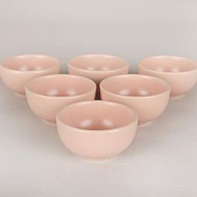 Keramika Bulut 6 Adet Pembe 8 cm Kase