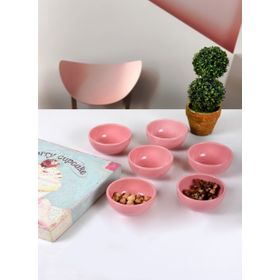 Keramika Bulut 6 Adet Pembe 8 cm Kase