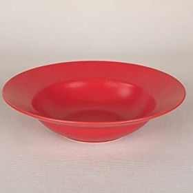 Keramika Delta Kırmızı 26 cm Makarna Tabağı