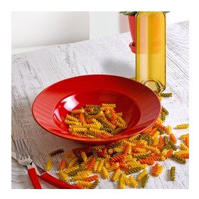 Keramika Delta Kırmızı 26 cm Makarna Tabağı