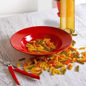 Keramika Delta Kırmızı 26 cm Makarna Tabağı