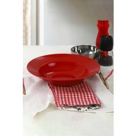 Keramika Delta Kırmızı 26 cm Makarna Tabağı