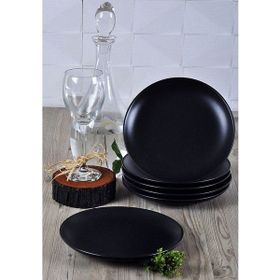 Keramika Ege 6 Adet 20 cm Siyah Pasta Tabağı