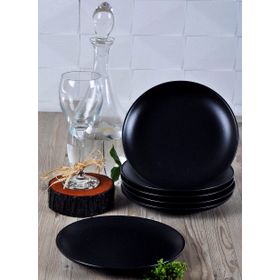 Keramika Ege 6 Adet 20 cm Siyah Pasta Tabağı