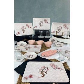 Keramika Floral Woman 27 Parça Siera 6 Kişilik Kahvaltı Takımı