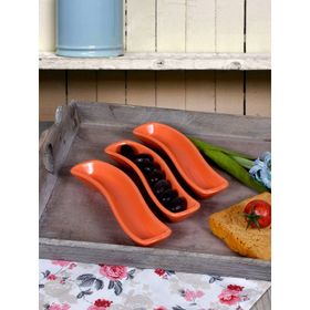 Keramika İvory 3 Adet 18 Cm Turkuaz Zeytinlik