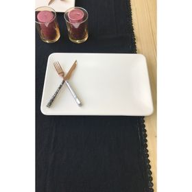 Keramika Kare 15 Parça 6 Kişilik Kahvaltı İkram Seti