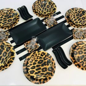 Keramika Leopar 6 Kişilik 30 Parça Kahvaltı ve Pasta Takımı