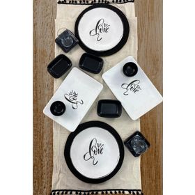 Keramika Love 13 Parça 2 Kişilik Kahvaltı Takımı