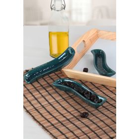 Keramika Luster Yeşil İvory 18 cm 3 Adet Zeytinlik