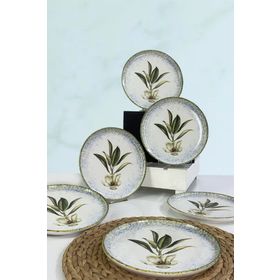 Keramika Magnolia 22 cm 6 Adet Nordic Tabak