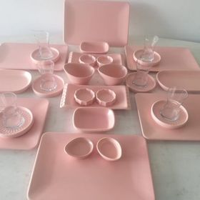 Keramika Mat Açık Pembe 32 Parça Kahvaltı Takımı