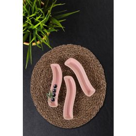 Keramika Mat Açık Pembe İvory 3'lü Zeytinlik