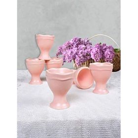 Keramika Mat Açık Pembe Juliet 6 Adet Yumurtalık