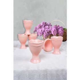 Keramika Mat Açık Pembe Juliet 7 cm 6 Adet Yumurtalık