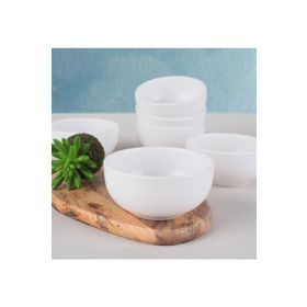 Keramika Mat Beyaz Bulut 12 cm 6 Adet Çorba Kasesi
