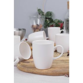 Keramika Mat Beyaz Bulut 9 cm 6'lı Kupa