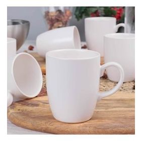 Keramika Mat Beyaz Bulut 9 cm 6'lı Kupa