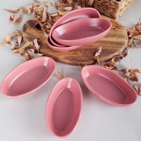 Keramika Mat Gül Kurusu Deniz 14 cm 6 Adet Çerezlik Sosluk