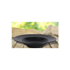 Keramika Mat Siyah 26 cm 2'li Makarna Tabağı