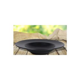 Keramika Mat Siyah 26 cm 2'li Makarna Tabağı