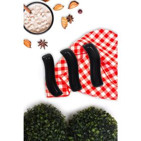 Keramika Mat Siyah İvory 18 cm 3 Adet Zeytinlik