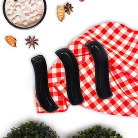 Keramika Mat Siyah İvory 18 cm 3 Adet Zeytinlik