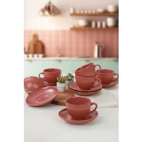 Keramika Mercan 12 Parça 6 Kişilik Çay Takımı