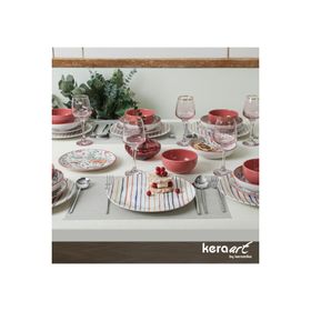 Keramika Nordic Frambuaz 24 Parça 6 Kişilik Yemek Takımı