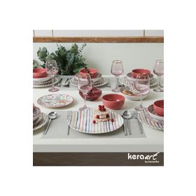 Keramika Nordic Frambuaz 24 Parça 6 Kişilik Yemek Takımı