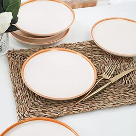 Keramika Nordic Gold Mat Krem 22 cm 6 Adet Pasta Tabağı