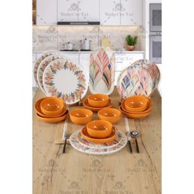 Keramika Nordic Sarı 25 Parça 6 Kişilik Yemek Takımı