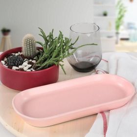 Keramika Noyan Açık Pembe 26 cm Kayık Tabak