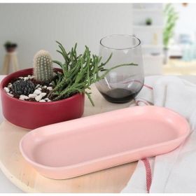 Keramika Noyan Açık Pembe 26 cm Kayık Tabak