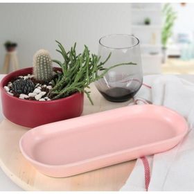 Keramika Noyan Açık Pembe 26 cm Kayık Tabak