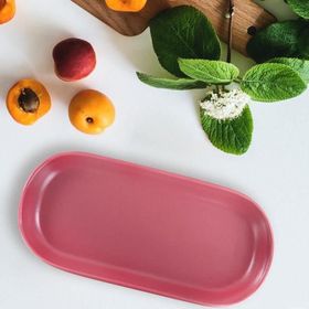 Keramika Noyan Gül Kurusu 26 cm Kayık Tabak
