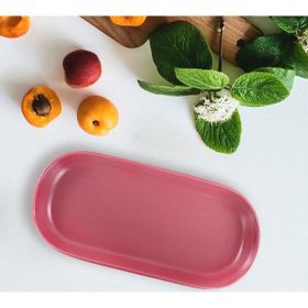 Keramika Noyan Gül Kurusu 26 cm Kayık Tabak